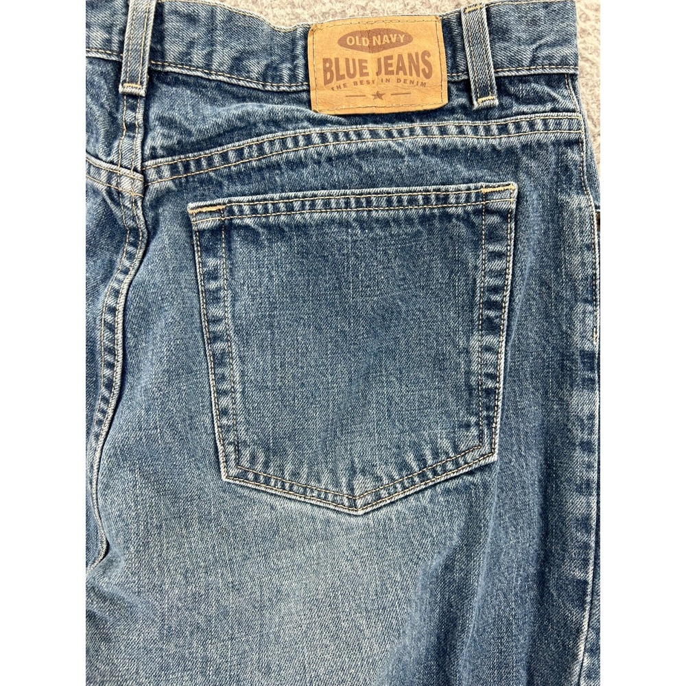 VINTAGE Old Navy Regular Jeans Mens Fits 35x30.5 Blue Denim Y2K Straight Leg